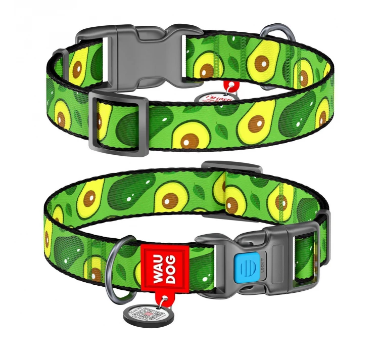 Wau Dog Κολάρο - Περιλαίμιο Avocado με Smart ID & Πλαστικό Κούμπωμα 3 Wau Dog Κολάρο - Περιλαίμιο Avocado με Smart ID & Πλαστικό Κούμπωμα