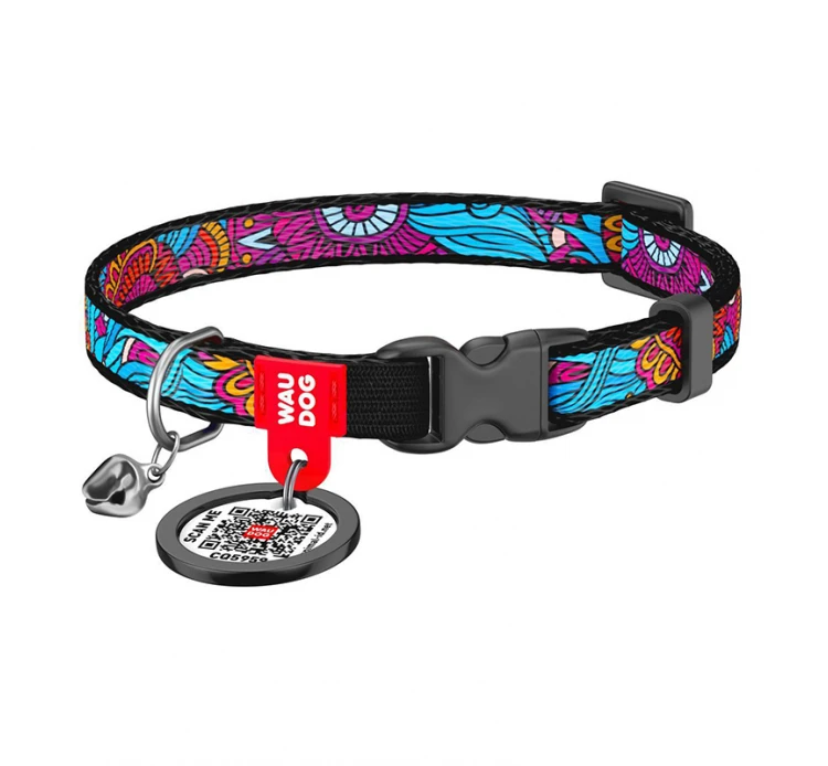 Wau Dog Κολάρο - Περιλαίμιο Γάτας Summer 20-30cm με Smart ID 3 Wau Dog Κολάρο - Περιλαίμιο Γάτας Summer 20-30cm με Smart ID