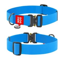 Wau Dog Κολάρο - Περιλαίμιο Σκύλου Αδιάβροχο με Smart ID & Μεταλλικό Κούμπωμα -Gatoskilo Petshop Store wau dog kolaro perilemio skilou adiavroxo me smart id metalliko koumpoma 4