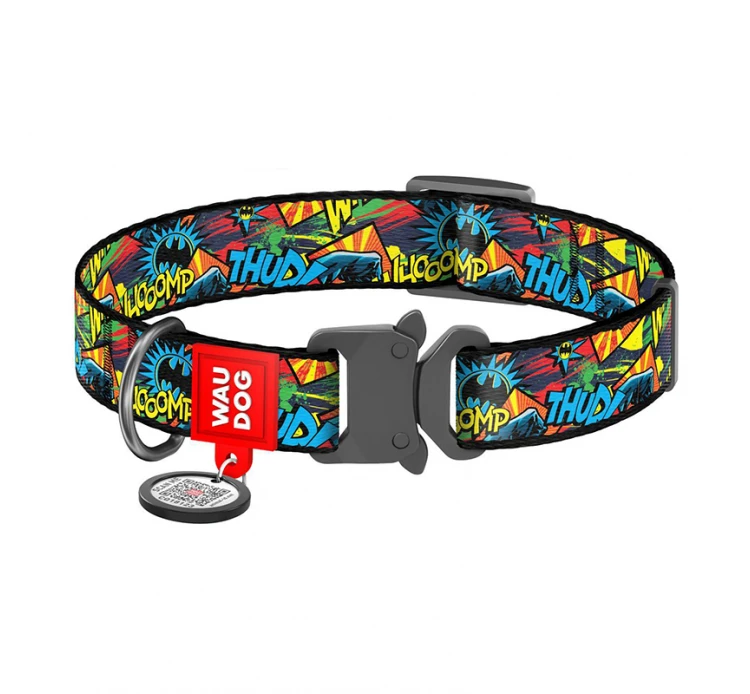 Wau Dog Κολάρο - Περιλαίμιο Σκύλου Batman Bright με Smart ID & Μεταλλικό Κούμπωμα 3 Wau Dog Κολάρο - Περιλαίμιο Σκύλου Batman Bright με Smart ID & Μεταλλικό Κούμπωμα