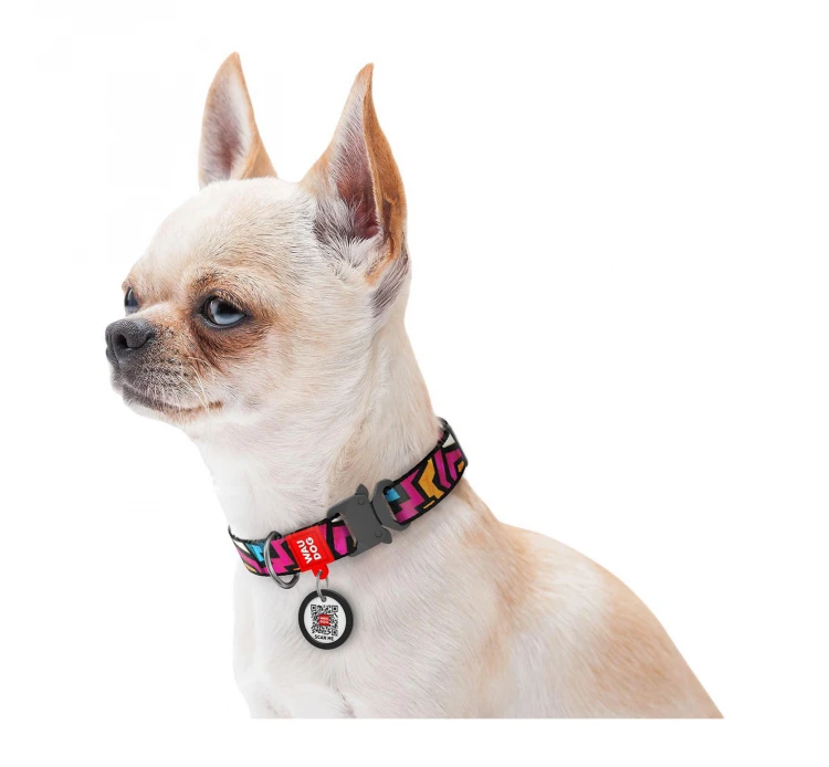 Wau Dog Κολάρο - Περιλαίμιο Σκύλου Graffiti με Smart ID & Μεταλλικό Κούμπωμα 5 Wau Dog Κολάρο - Περιλαίμιο Σκύλου Graffiti με Smart ID & Μεταλλικό Κούμπωμα - Image 3