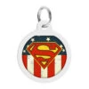 Wau Dog Μεταλλική Ταυτότητα 25mm Superman America με Smart ID -Gatoskilo Petshop Store wau dog metalliki taftotita 25mm superman america me smart id