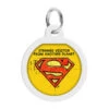 Wau Dog Μεταλλική Ταυτότητα 25mm Superman Vintage με Smart ID -Gatoskilo Petshop Store wau dog metalliki taftotita 25mm superman vintage me smart id