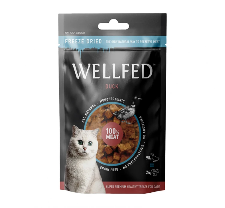 Wellfed Λιχουδιές Freeze Dried Πάπια 24gr 3 Wellfed Λιχουδιές Freeze Dried Πάπια 24gr