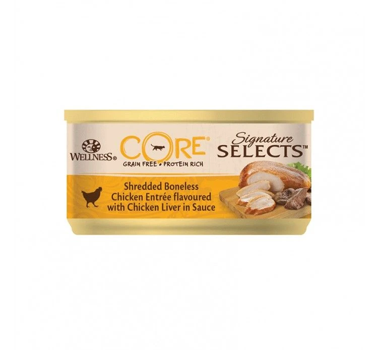 Wellness CORE Signature Select Φιλετάκια Κοτόπουλο & Συκώτι Κοτόπουλου 79gr 3 Wellness CORE Signature Select Φιλετάκια Κοτόπουλο & Συκώτι Κοτόπουλου 79gr