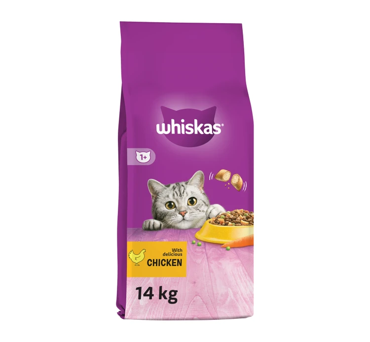 Whiskas Adult Γεμιστές Κροκέτες με Κοτόπουλο 14kg 3 Whiskas Adult Γεμιστές Κροκέτες με Κοτόπουλο 14kg