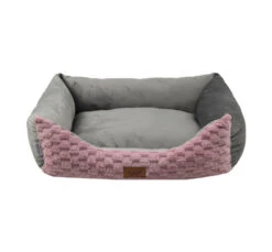 Woofmoda Κρεβάτι Σκύλου - Γάτας Καναπές Γκρι-Ροζ
