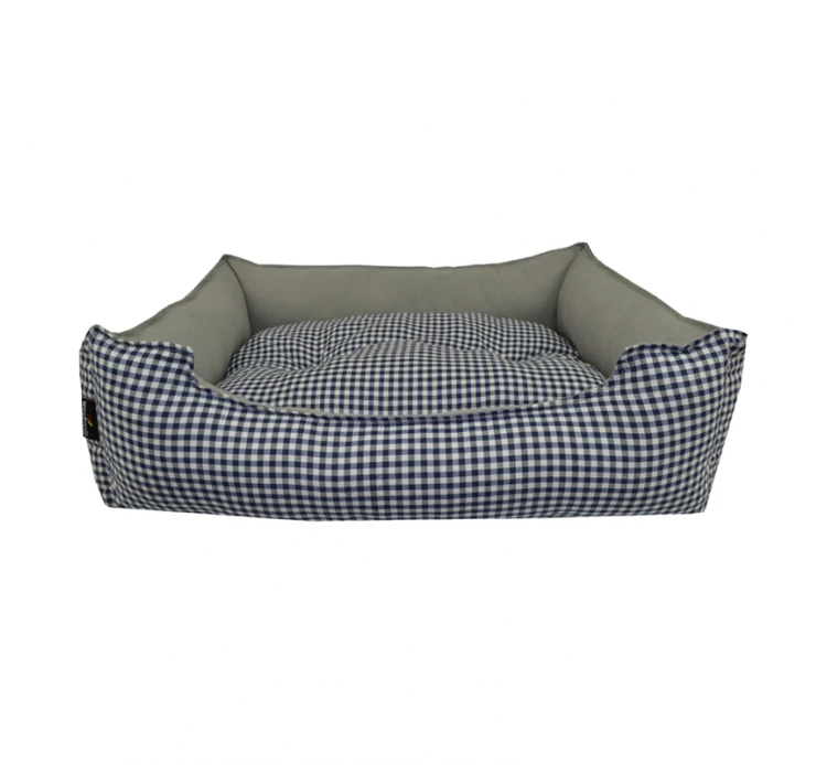 Woofmoda Κρεβάτι Σκύλου - Γάτας Καναπές Καρό Μπλε 3 Woofmoda Κρεβάτι Σκύλου - Γάτας Καναπές Καρό Μπλε