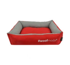 Woofmoda Κρεβάτι Σκύλου - Γάτας Πουφ Κόκκινο