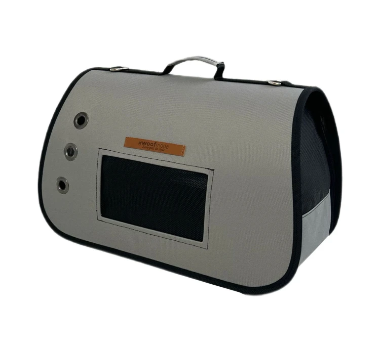 Woofmoda Τσάντα Μεταφοράς Σκύλου - Γάτας Γκρι IATA 3 Woofmoda Τσάντα Μεταφοράς Σκύλου - Γάτας Γκρι IATA